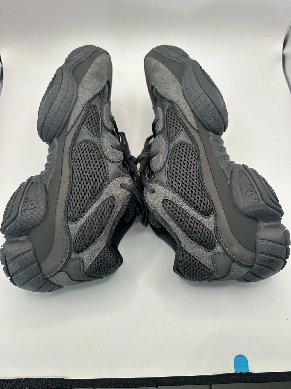 adidas Yeezy 500 Utility Black Men's Suede Mesh Athletic Sneakers size 11